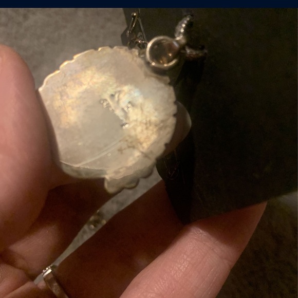 NE Sterling Signed Pendant Necklace - Picture 3 of 7